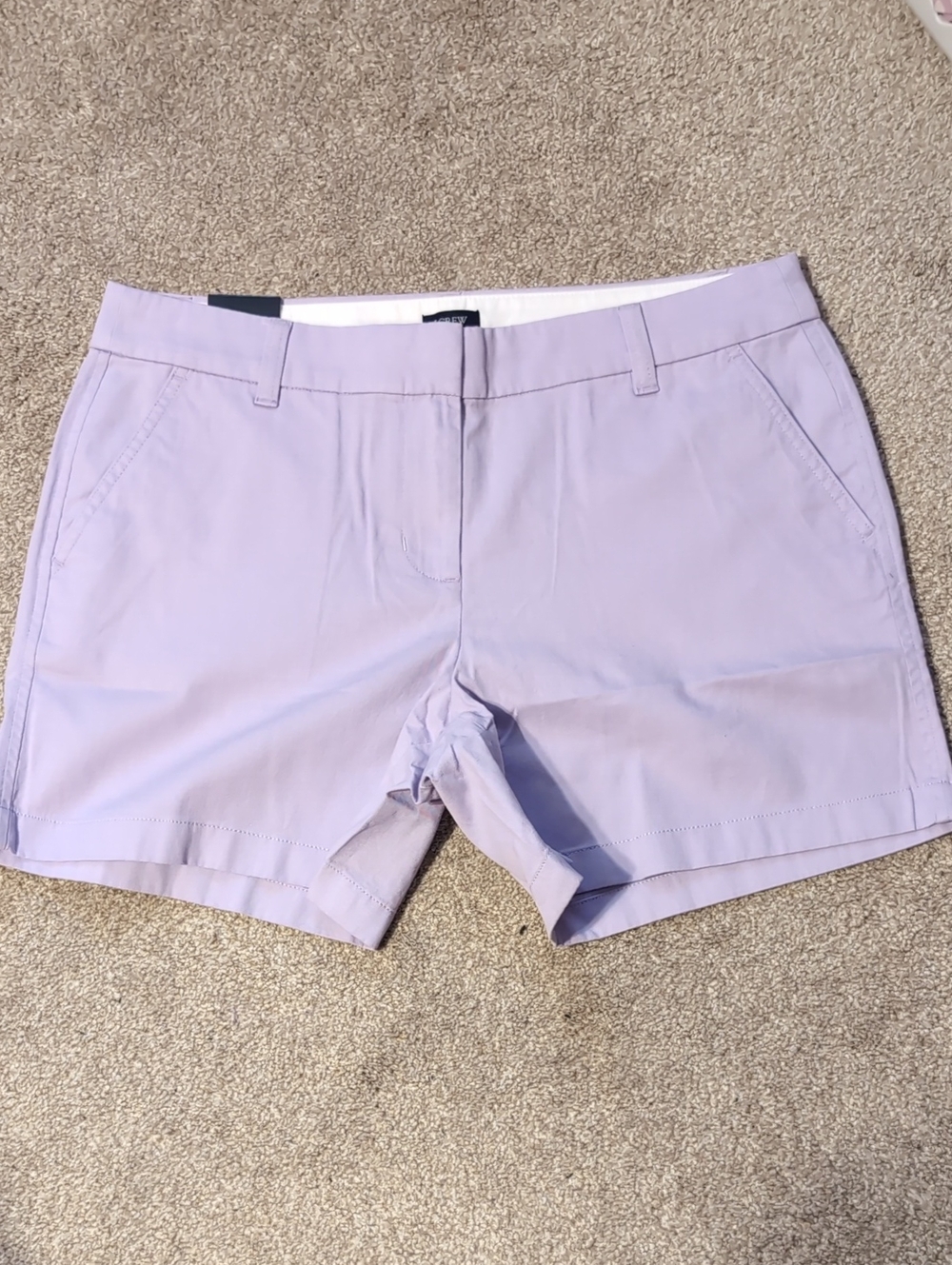 J Crew Women's Lavender Chino Shorts - NWT!